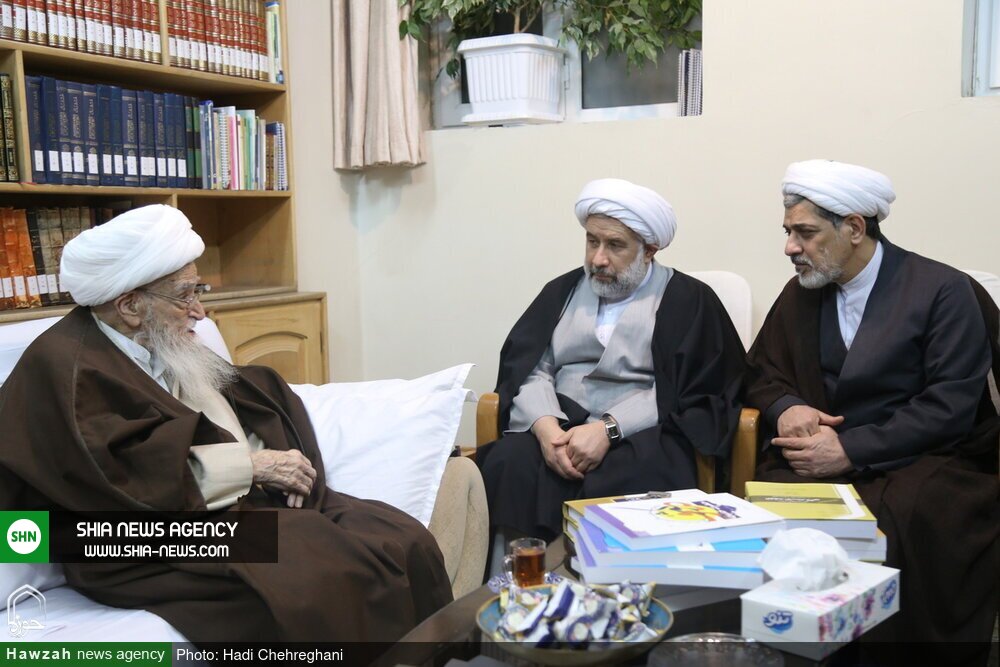 تصاویر / دیدار اعضای همایش علمی بین المللی حضرت حمزه (ع) با آیت الله صافی گلپایگانی تصاویر / دیدار اعضای همایش علمی بین المللی حضرت حمزه (ع) با آیت الله صافی گلپایگانی