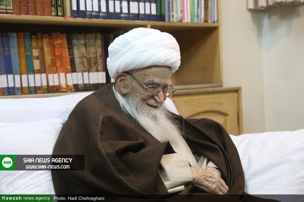 تصاویر / دیدار اعضای همایش علمی بین المللی حضرت حمزه (ع) با آیت الله صافی گلپایگانی تصاویر / دیدار اعضای همایش علمی بین المللی حضرت حمزه (ع) با آیت الله صافی گلپایگانی