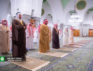 زیارت بن&zwnj;سلمان از مسجد النبی(ص) +تصاویر