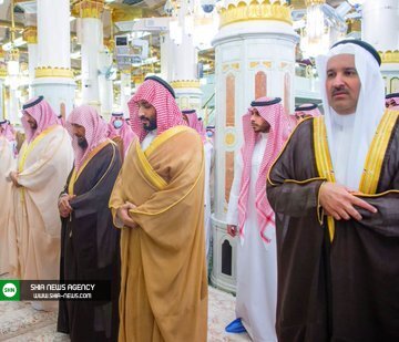 زیارت بن&zwnj;سلمان از مسجد النبی(ص) +تصاویر