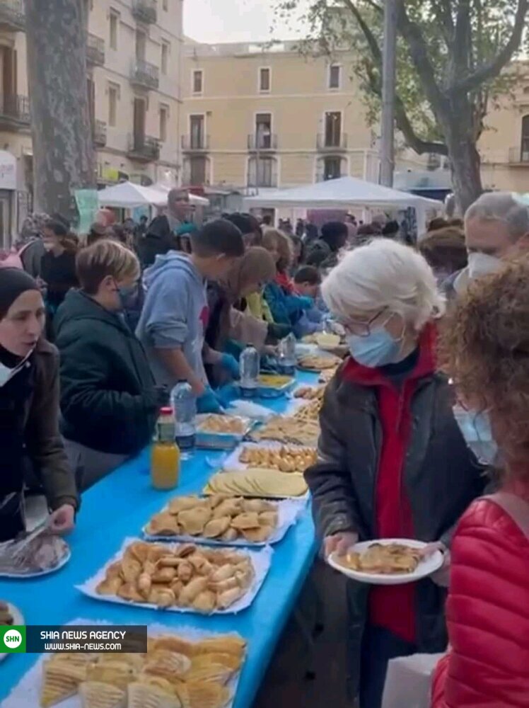 مراسم افطاری در شهر کاتالونیای اسپانیا + تصاویر