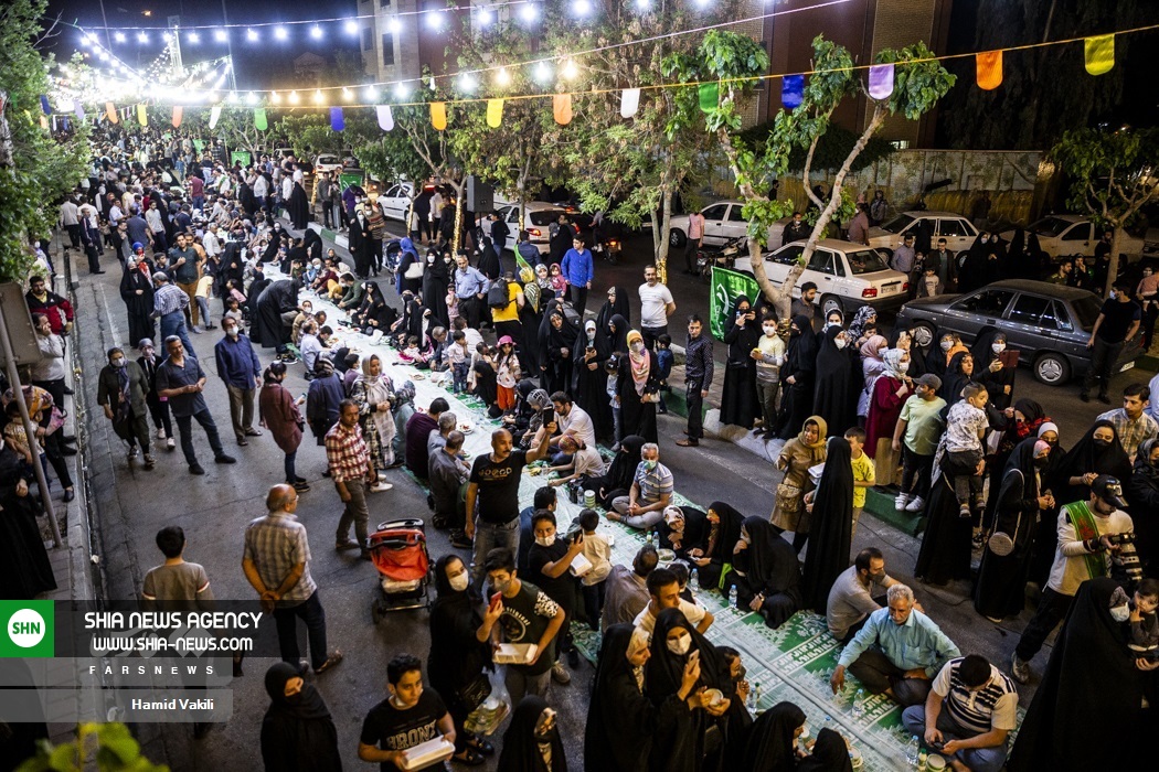 سفره هزار متری سحری کریم اهل بیت(ع)