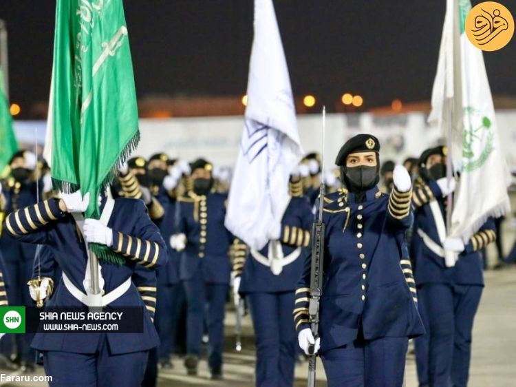 تصاویر/ فارغ‌التحصیلی و رژه زنان ارتش عربستان برای اولین‌بار