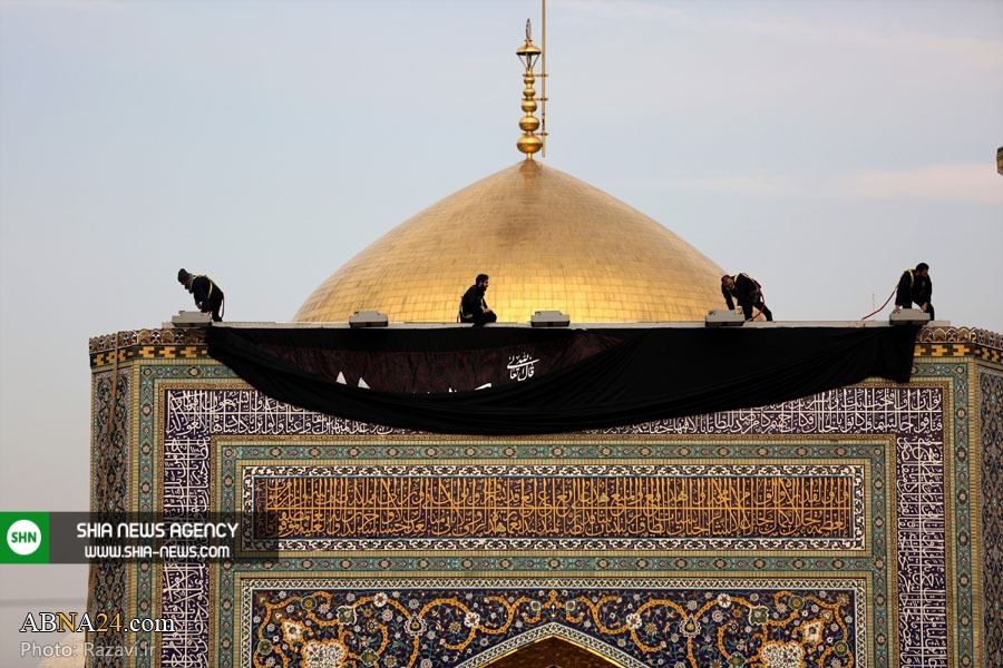 تصاویر/ سیاه پوش شدن حرم مطهر رضوی به مناسبت ایام فاطمیه تصاویر/ سیاه پوش شدن حرم مطهر رضوی به مناسبت ایام فاطمیه