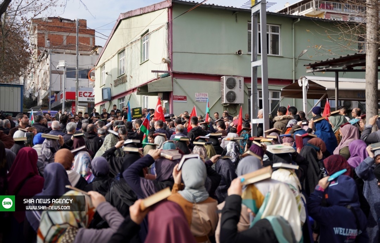 تصاویر/ واکنش شيعيان استانبول به قرآن‌سوزی در سوئد