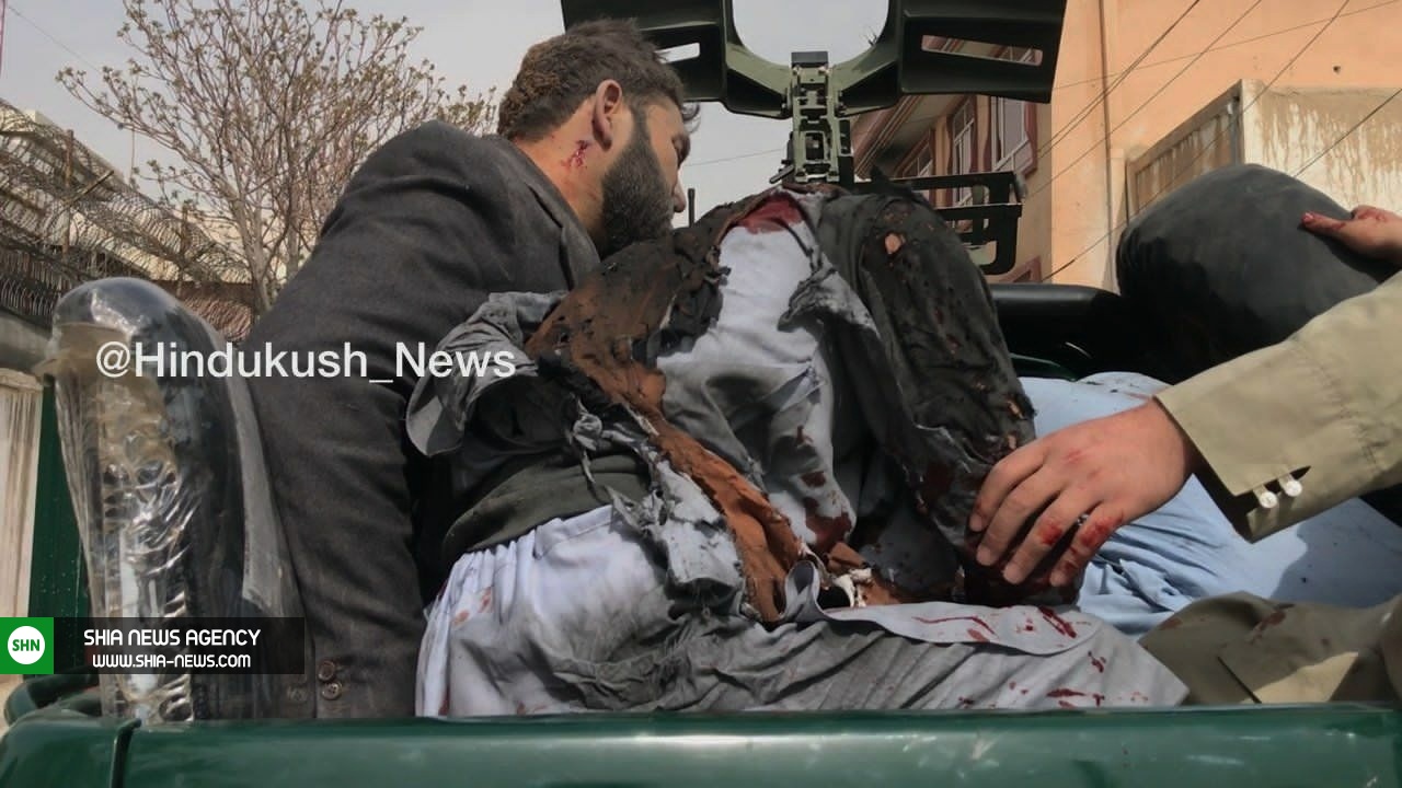 تصاویری از انفجار تروریستی در دفتر مرکز تبیان و خبرگزاری آوا در افغانستان