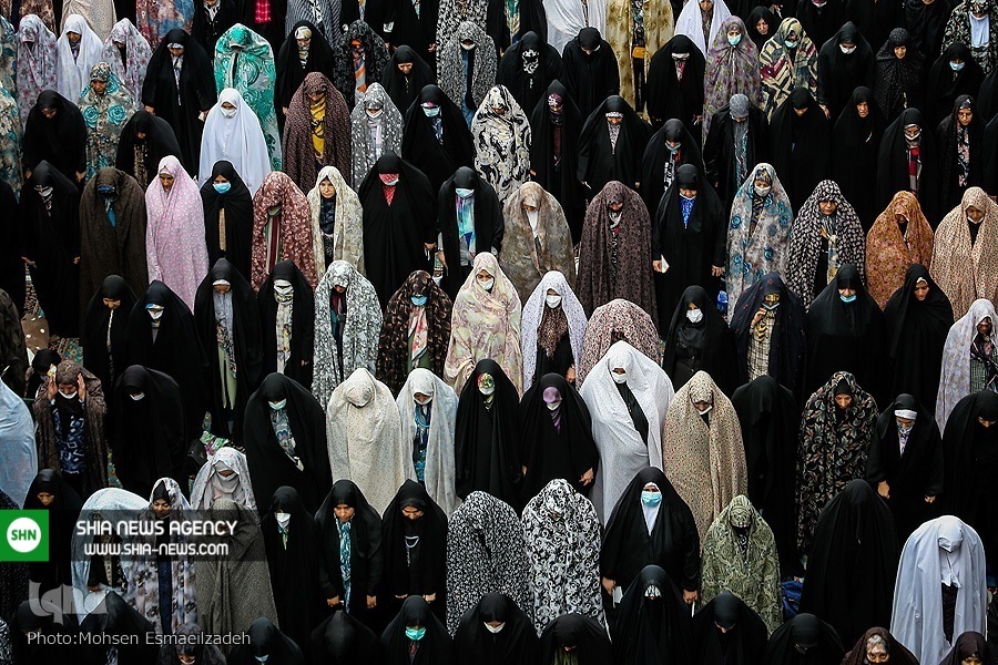 تصاویر/ اقامه نماز عید فطر در حرم مطهر رضوی