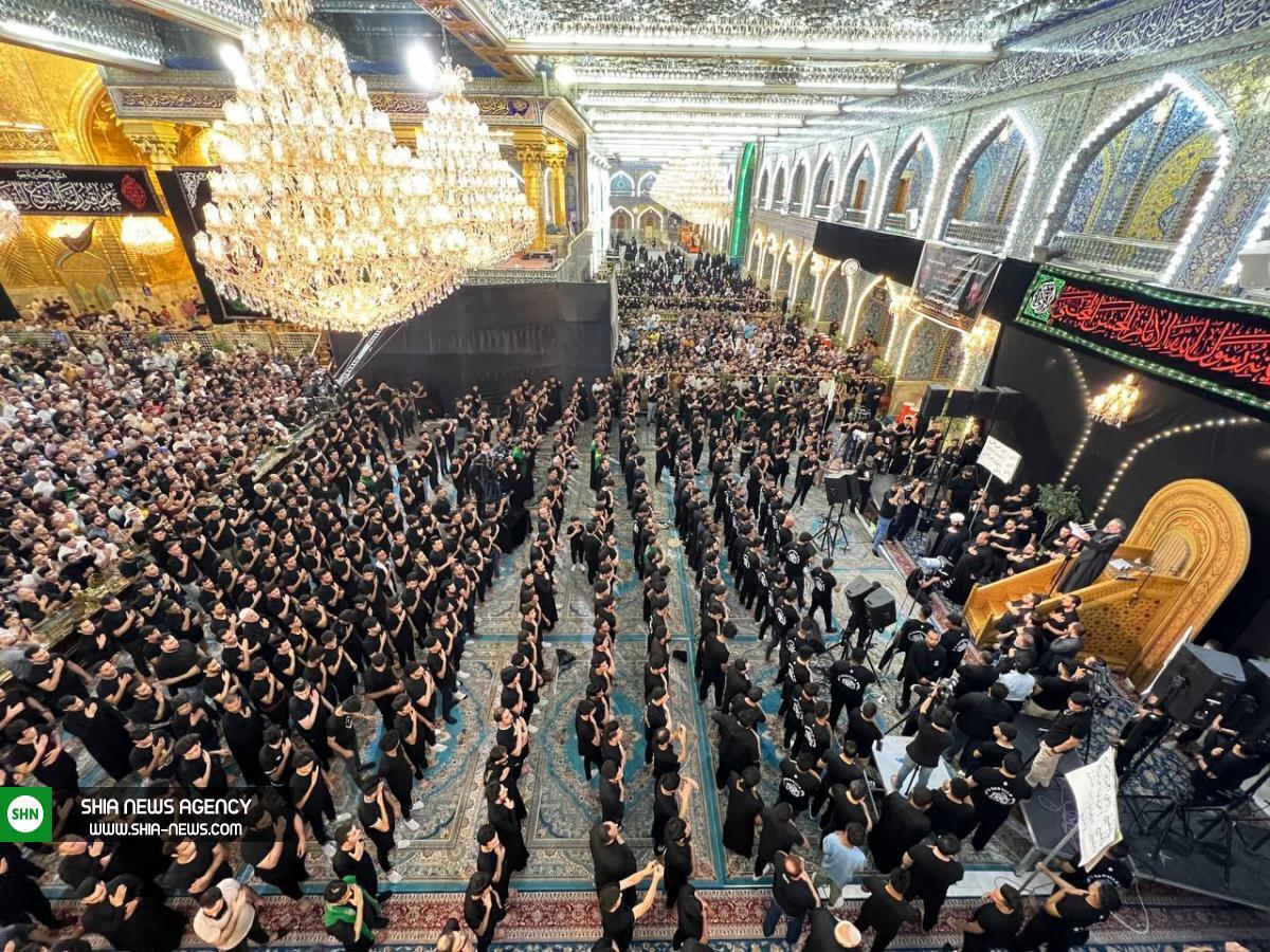 مجلس عزاداری سالروز تخریب قبور ائمه بقیع(ع) در حرم حضرت عباس(ع)