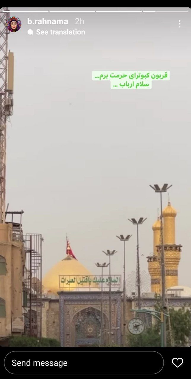 بازیگر پرحاشیه کربلایی شد+ تصاویر
