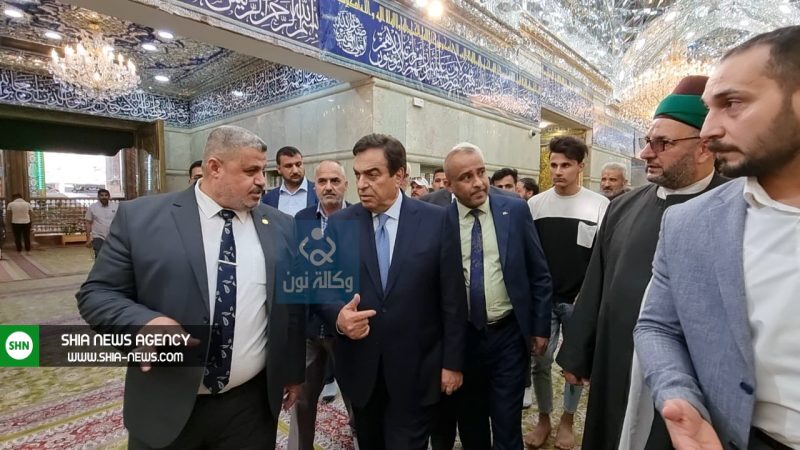 زیارت جرج قرداحی از حرم امام علی وامام حسین(علیهما السلام)+ تصاویر