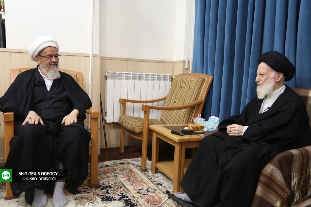 تصاویر: دیدار اعضای بیت مرحوم آیتالله صافی گلپایگانی با آیتالله شبیری زنجانی تصاویر: دیدار اعضای بیت مرحوم آیتالله صافی گلپایگانی با آیتالله شبیری زنجانی