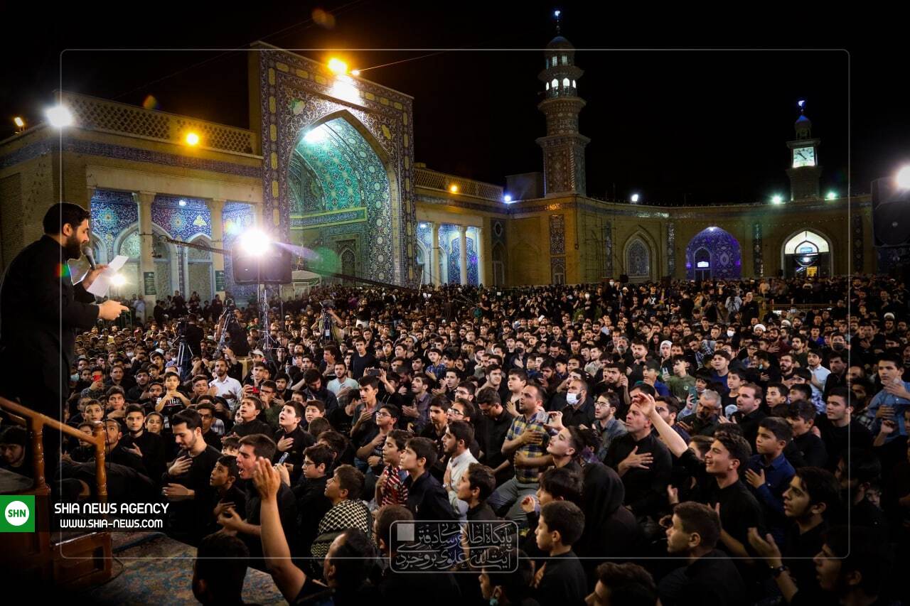 تصاویر/ عزاداری شهادت امام جعفر صادق (ع) در مسجد اعظم قم