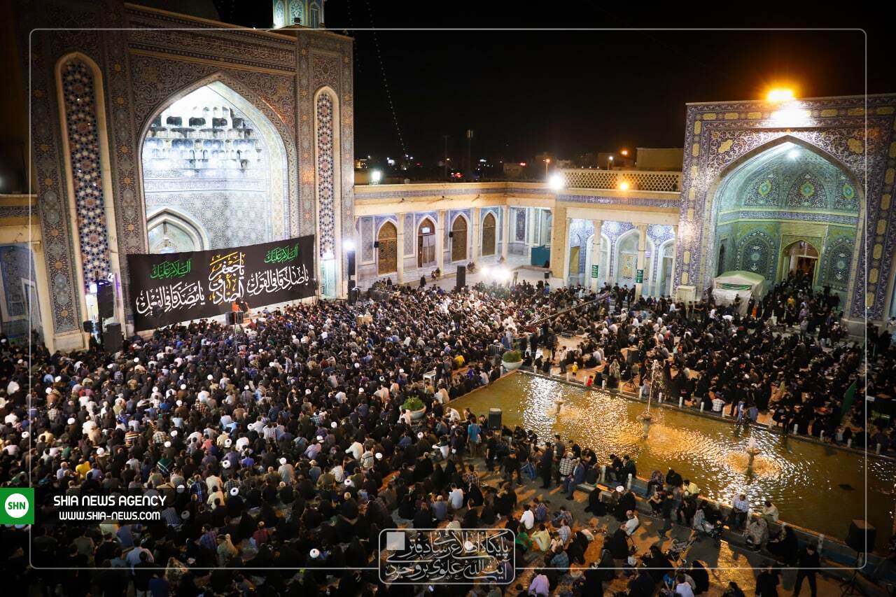 تصاویر/ عزاداری شهادت امام جعفر صادق (ع) در مسجد اعظم قم