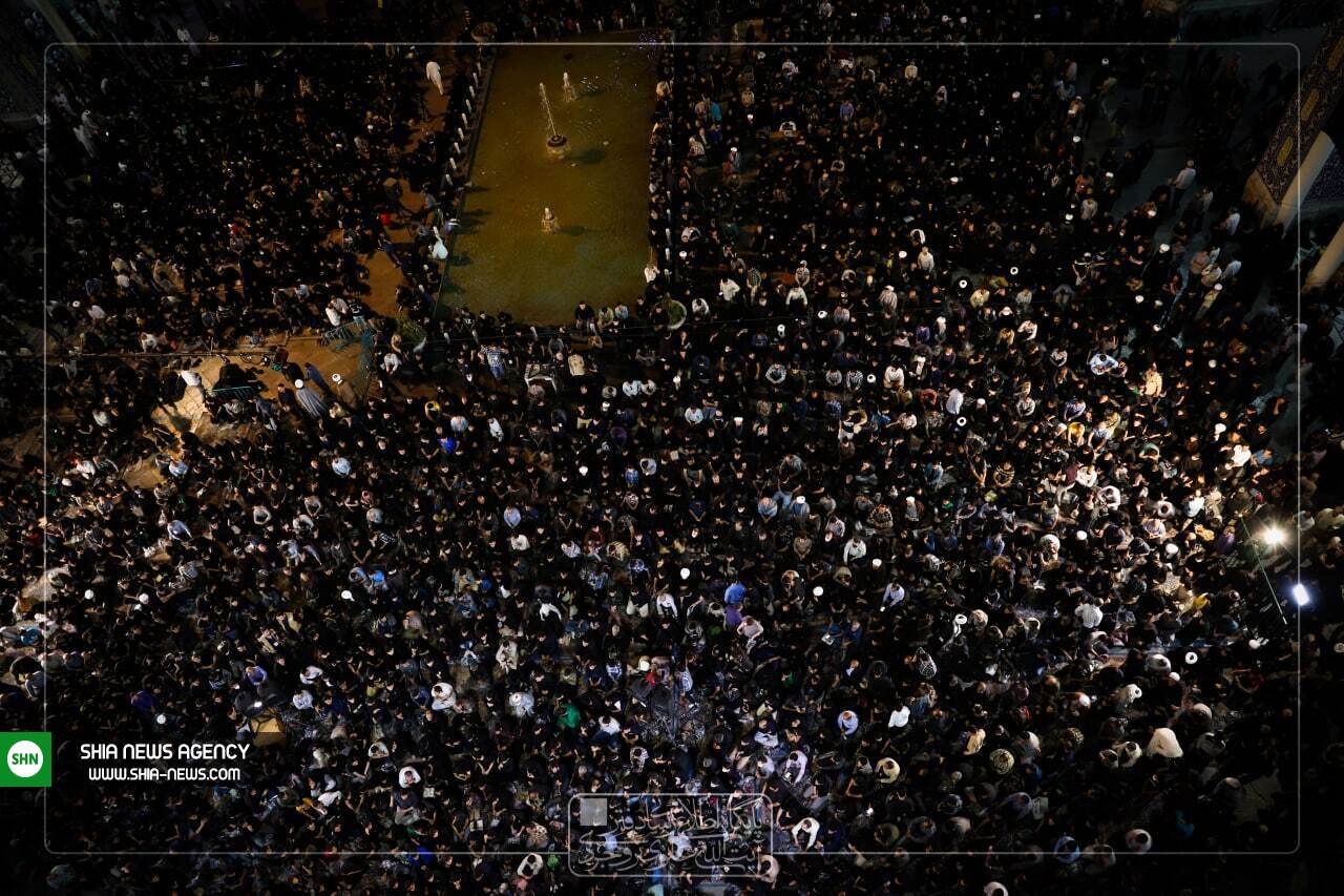 تصاویر/ عزاداری شهادت امام جعفر صادق (ع) در مسجد اعظم قم