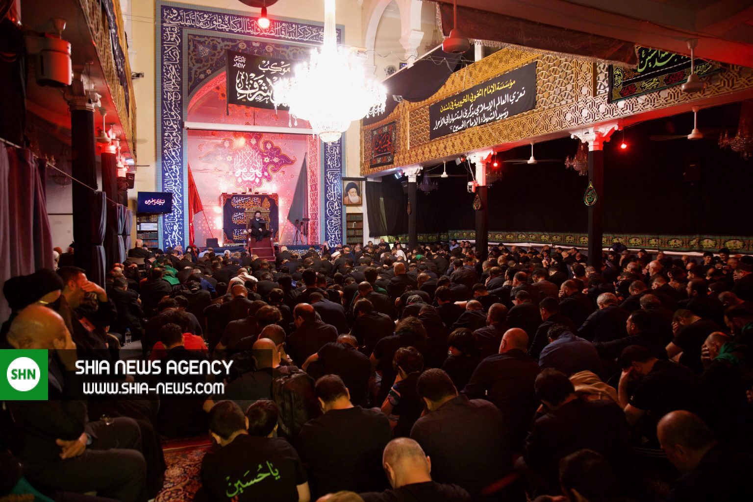 تصاویر/ عزاداری ماه محرم امسال در مرکز آیت الله خویی لندن