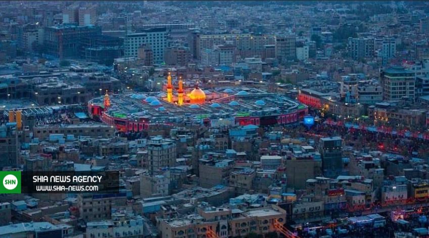 تصاویر هوایی از کربلا در شب عاشورای حسینی تصاویر هوایی از کربلا در شب عاشورای حسینی