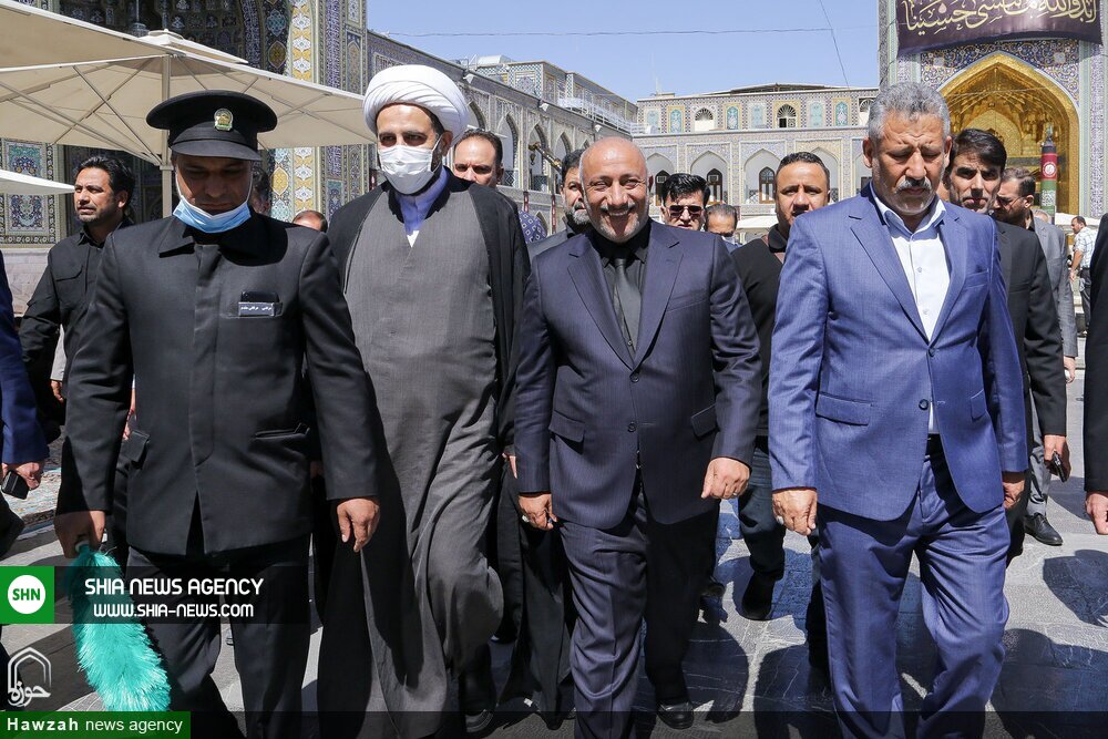 تصاویر/ تشرف استاندار کربلا به حرم مطهر رضوی