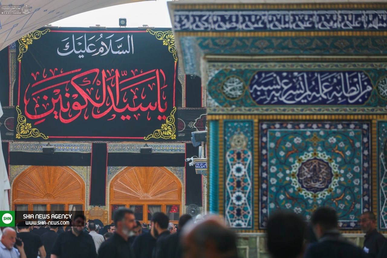 تصاویر/ حرم امام علی(ع) در آستانه وفات حضرت رسول اکرم(ص)