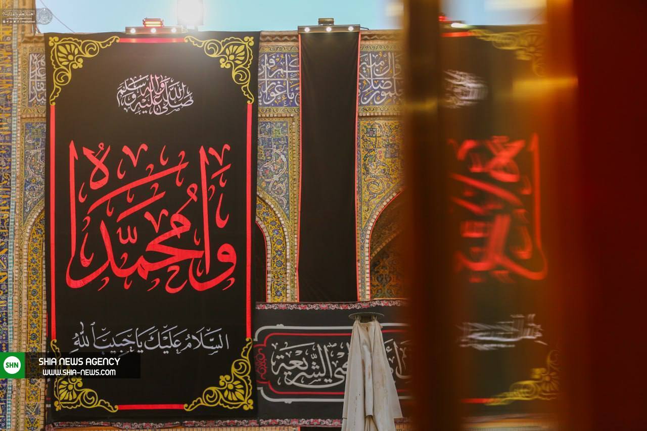 تصاویر/ حرم امام علی(ع) در آستانه وفات حضرت رسول اکرم(ص)