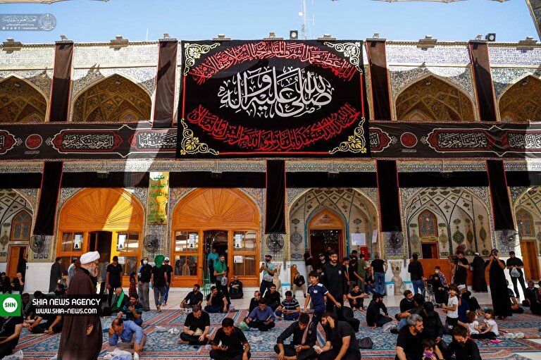 تصاویر/ حرم امام علی(ع) در آستانه وفات حضرت رسول اکرم(ص)