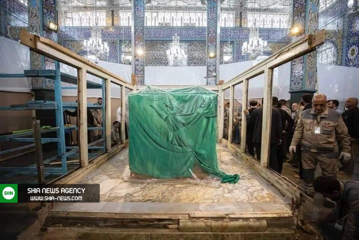نمای متفاوت از حرم حضرت زینب(س) بدون ضریح نمای متفاوت از حرم حضرت زینب(س) بدون ضریح