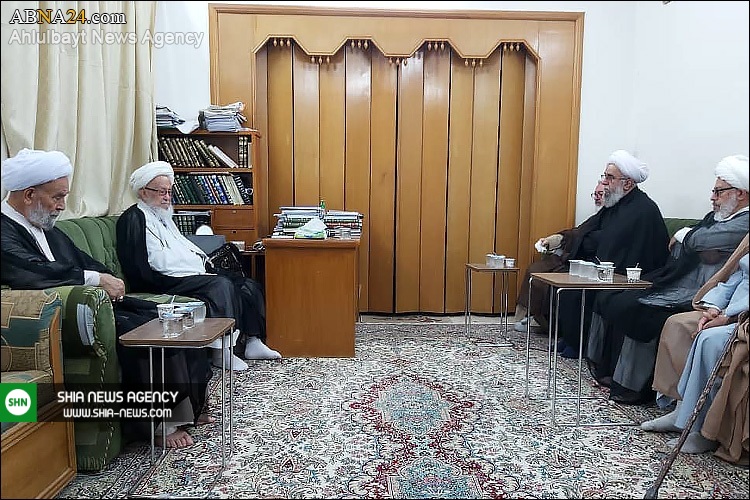 دیدار دبیرکل مجمع جهانی اهل بیت(ع) با آیت الله فیاض + تصویر دیدار دبیرکل مجمع جهانی اهل بیت(ع) با آیت الله فیاض + تصویر
