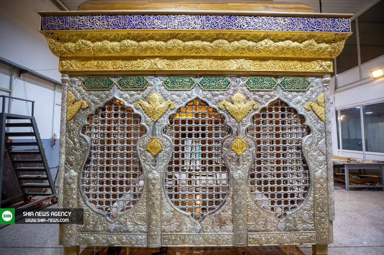 تصاویری از ضریح جدید مرقد حضرت زینب(س) تصاویری از ضریح جدید مرقد حضرت زینب(س)