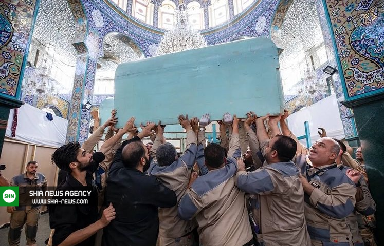تشرف زائران پیاده عراقی به حرم حضرت زینب (س) + تصاویر