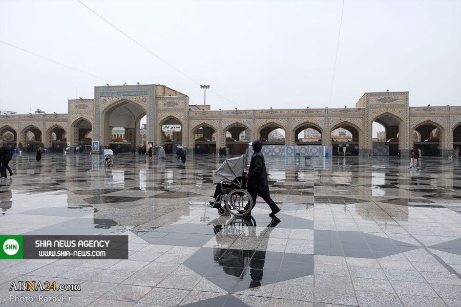 تصاویر/ بارش باران پاییزی در حرم امام رضا(علیه السلام)