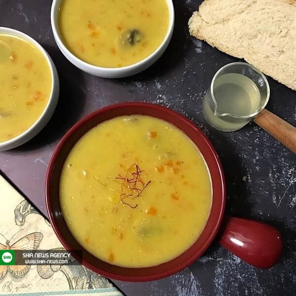 دستور پخت اصلی سوپ زعفرانی
