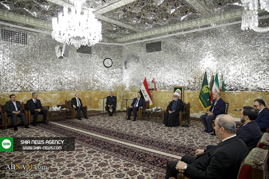 تصاویر/ نخست وزیر عراق به زیارت حرم حضرت رضا(علیه‌السلام) مشرف شد