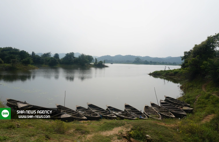 پدیدار شدن مسجد زیر آب در هند + تصاویر