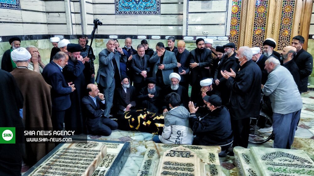 مراسم تشییع و تدفین پیکر آیت الله روحانی برگزار شد+ تصاویر مراسم تشییع و تدفین پیکر آیت الله روحانی برگزار شد+ تصاویر