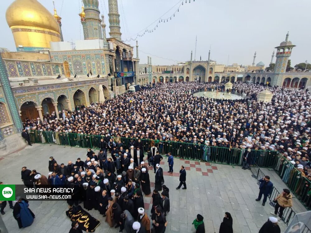 مراسم تشییع و تدفین پیکر آیت الله روحانی برگزار شد+ تصاویر مراسم تشییع و تدفین پیکر آیت الله روحانی برگزار شد+ تصاویر