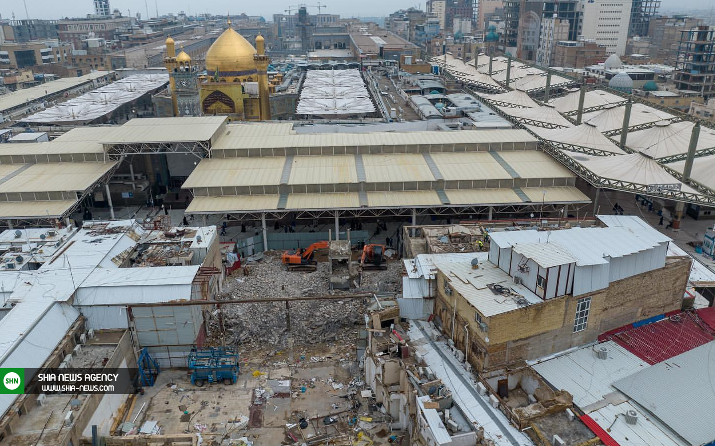 حرم امام علی (ع) بار دیگر توسعه مییابد + تصاویر حرم امام علی (ع) بار دیگر توسعه مییابد + تصاویر