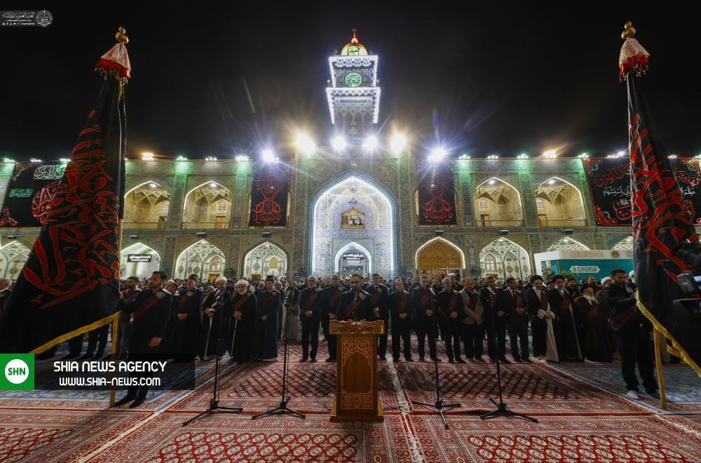 اهتزاز پرچم «فزت و رب الکعبه» در حرم امیرالمومنین(ع)+ تصاویر