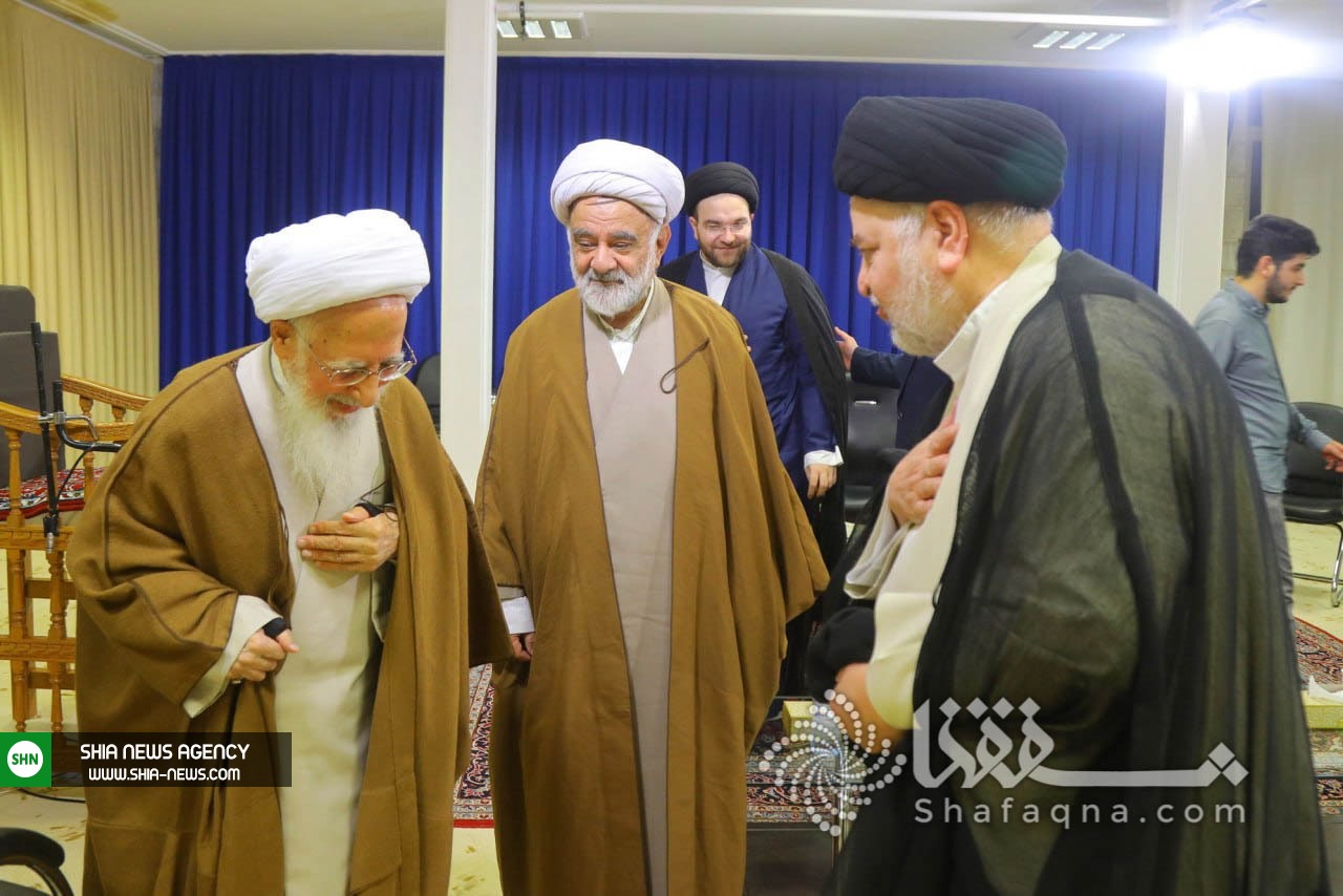 دیدارحجت الاسلام و المسلمین سید جواد شهرستانی با آیت الله جوادی آملی دیدارحجت الاسلام و المسلمین سید جواد شهرستانی با آیت الله جوادی آملی