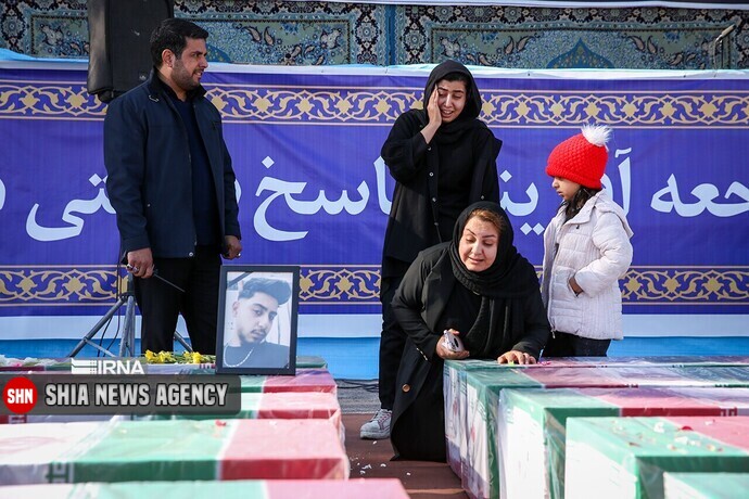 پیکر پاک شهدای جنایت تروریستی کرمان تشییع شد+ تصاویر