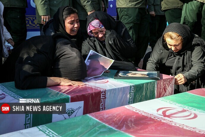 پیکر پاک شهدای جنایت تروریستی کرمان تشییع شد+ تصاویر