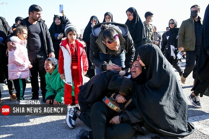 پیکر پاک شهدای جنایت تروریستی کرمان تشییع شد+ تصاویر