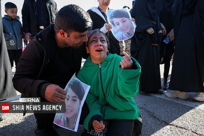 پیکر پاک شهدای جنایت تروریستی کرمان تشییع شد+ تصاویر