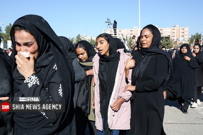 پیکر پاک شهدای جنایت تروریستی کرمان تشییع شد+ تصاویر