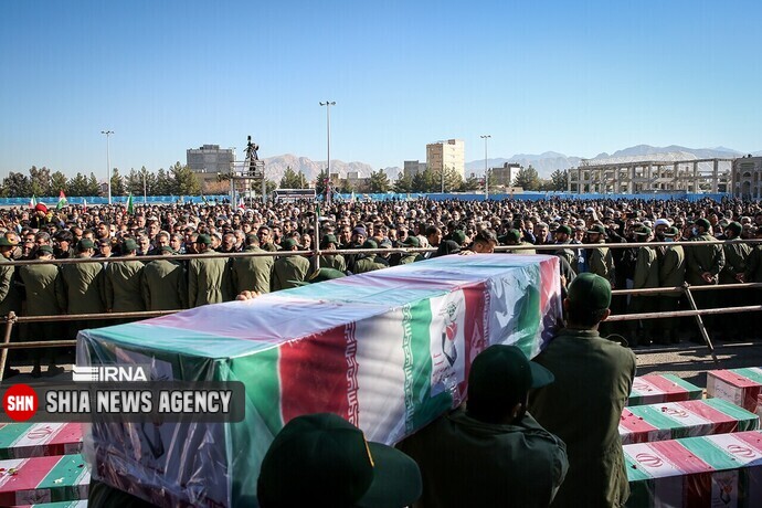 پیکر پاک شهدای جنایت تروریستی کرمان تشییع شد+ تصاویر