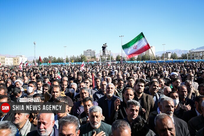 پیکر پاک شهدای جنایت تروریستی کرمان تشییع شد+ تصاویر