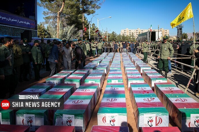 پیکر پاک شهدای جنایت تروریستی کرمان تشییع شد+ تصاویر