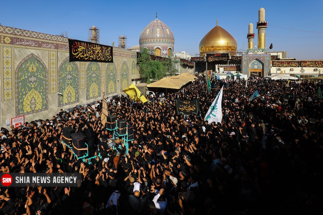 دستههای عزاداری در سامرا همزمان با شهادت امام هادی(ع)+ تصاویر دستههای عزاداری در سامرا همزمان با شهادت امام هادی(ع)+ تصاویر