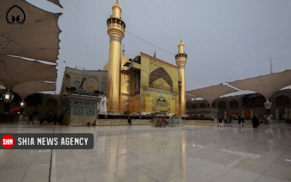 تصاویر/ حال و هوای بارانی در حرم امیرالمومنین (ع ) تصاویر/ حال و هوای بارانی در حرم امیرالمومنین (ع )
