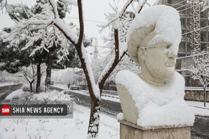 تصاویر/ بارش برف زمستانی در مشهد