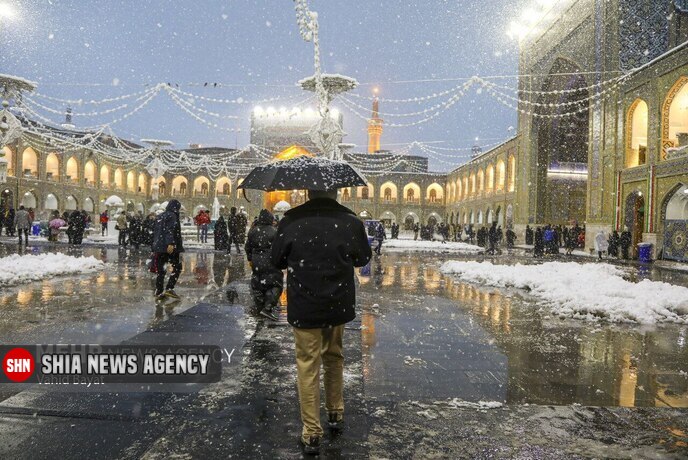 تصاویر/ بارش برف زمستانی در مشهد