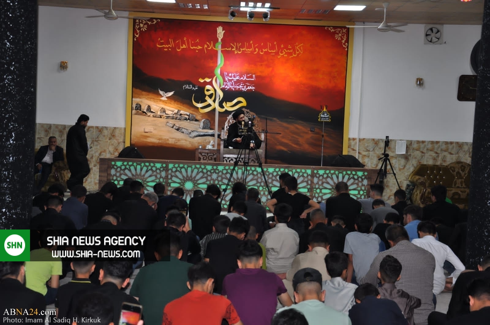 تصاویر/ عزاداری شهادت امام ششم شیعیان در شهر کرکوک